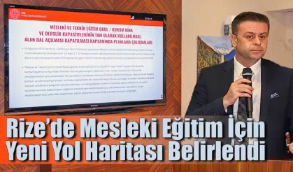 Rize’de Mesleki Eğitim İçin Yeni Yol Haritası Belirlendi