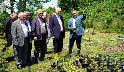 Türkiye Ziraat Odaları Birliği  Genel Başkanı Şemsi Bayraktar Rize'de