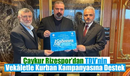 Çaykur Rizespor’dan TDV’nin Vekâletle Kurban Kampanyasına Destek