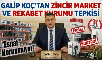 Galip Koç’tan Zincir Market Tepkisi: “Esnaf Korunmuyor”