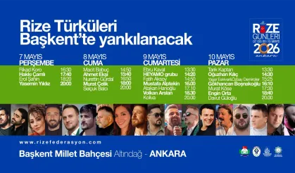 Rize Türküleri Başkent’te yankılanacak