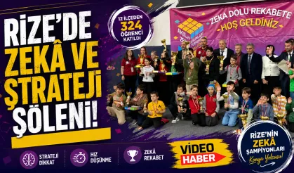 Rize’de Zekâ Oyunları Finali Nefes Kesti
