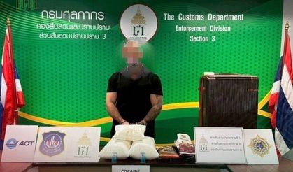Tayland'da 12 kilo uyuşturucuyla yakalanan Türk gözaltına alındı