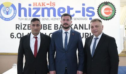 Hizmet İş Rize Şubesi Yeni  Başkanı Recep Kuk