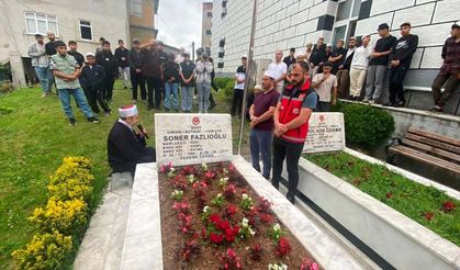 Şehit Soner Fazlıoğlu mezarı başında anıldı