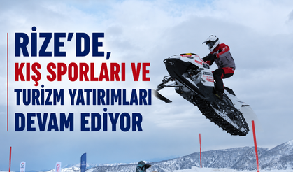 Rize'de, kış sporları ve turizm yatırımları devam ediyor