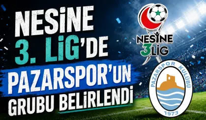 Nesine 3. Ligde Pazarspor'un yer aldığı grup belli oldu