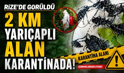 Rize’de görüldü, 2 km yarıçaplı alan karantinada
