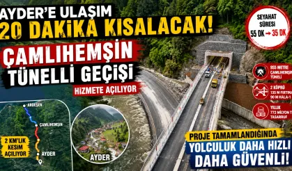 Ayder Yolunda Tarihi Gün! Çamlıhemşin Tüneli Açılıyor