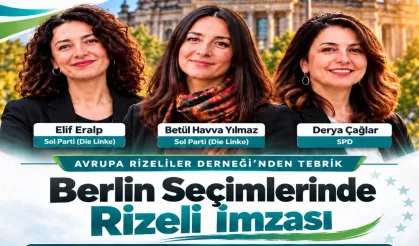 Berlin seçimlerinde Rizeli imzası