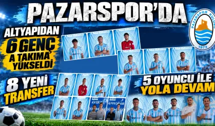 Pazarspor’da Transfer Hareketliliği: 6 Genç A Takımda