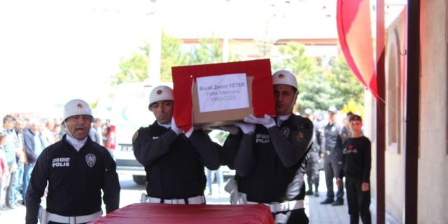 Kazada hayatını kaybeden polis memuru toprağa verildi
