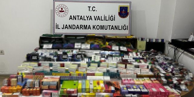 Manavgat’ta kaçak sigara ve tütün operasyonu: 2 gözaltı