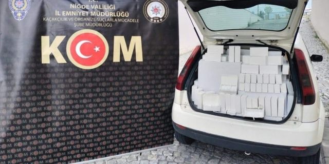 Niğde’de 465 bin makaron ele geçirildi