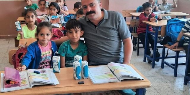Torku'dan Hatay'a süt dağıtımı