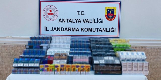 Antalya’da jandarmadan kaçak sigara operasyonu