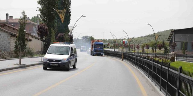 Nevşehir’de yol çizgileri yenileniyor