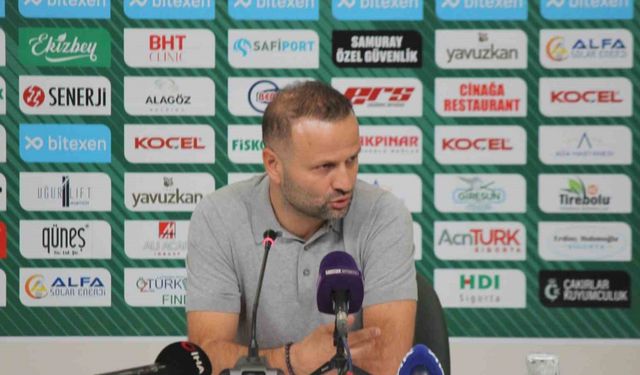 Giresunspor - Manisa FK maçının ardından