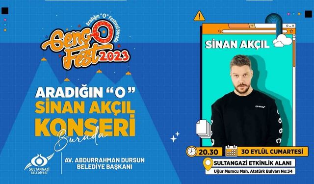 Sinan Akçıl, 30 Eylül’de Sultangazililer ile buluşacak