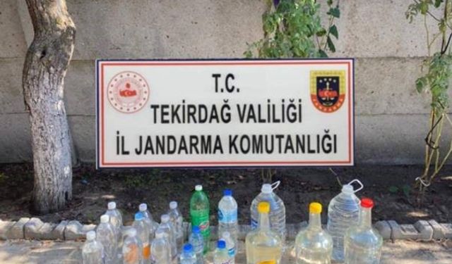 Tekirdağ’da 30 Litre sahte rakı ele geçirildi