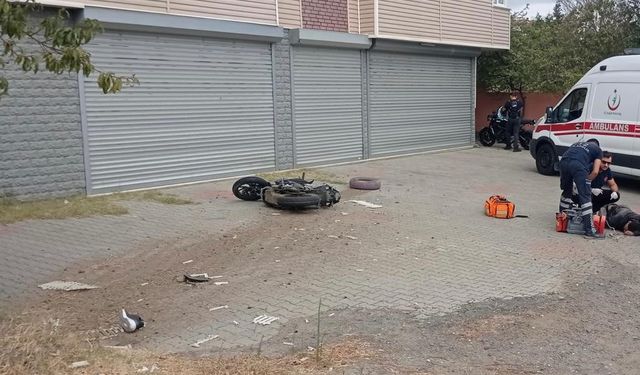 Tekirdağ’da feci kaza: Motosiklet sürücüsü öldü