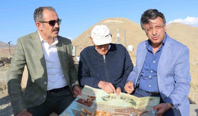 Vekil Türkmenoğlu’ndan 61 yıldır Çavuştepe Kalesi’nde bekçilik yapan Kuşman’a ziyaret
