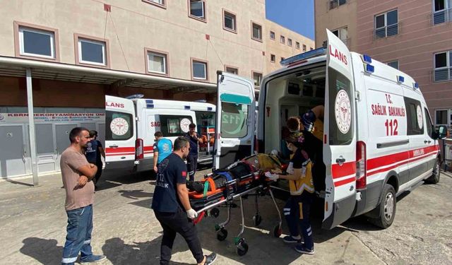 Yüksekten düşen işçi yaralandı