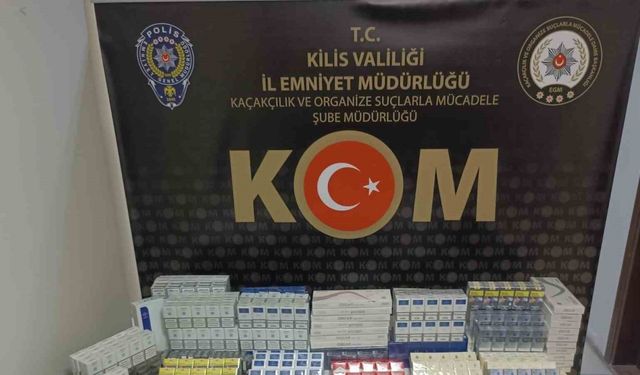 Kilis’te 2 bin 385 paket kaçak sigara yakalandı