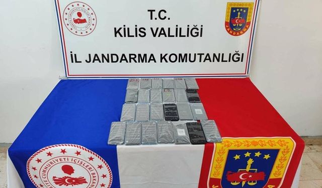 Kilis’te 25 adet kaçak telefon yakalandı