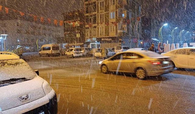 Malazgirt’te kar yağışı etkili oldu