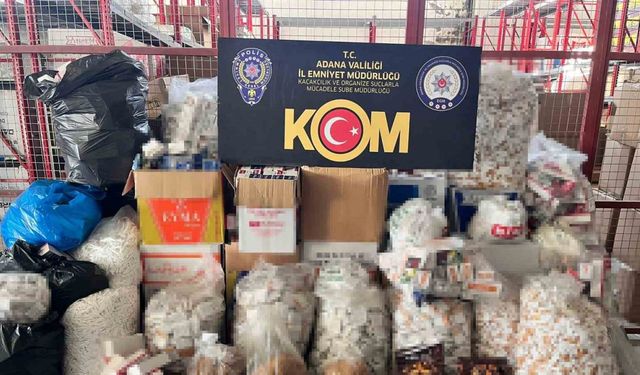 Adana’da 11 milyon 361 adet doldurulmuş sigara yakalandı