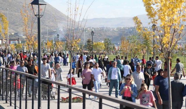 Kayserililer hafta sonu Millet Bahçesi’ne akın etti