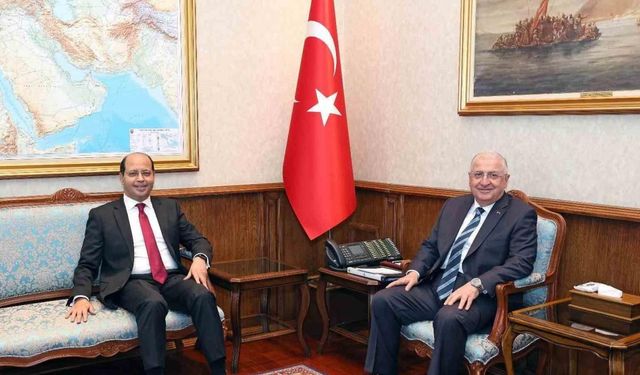 Bakan Güler, Mısır’ın Ankara Büyükelçisi Elhamamy’i kabul etti
