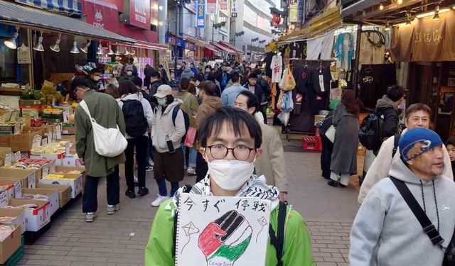 Japon muhasebeciden sessiz İsrail protestosu