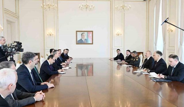 Azerbaycan Cumhurbaşkanı Aliyev, Savunma Sanayii Başkanı Görgün’ü kabul etti