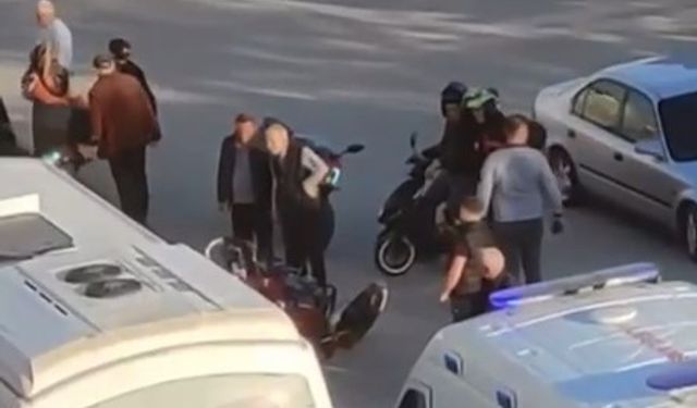 Çankırı’da devrilen motosikletteki şahıs yaralandı