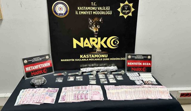 Kastamonu’da uyuşturucu ile yakalanan 3 şahıs gözaltına alındı