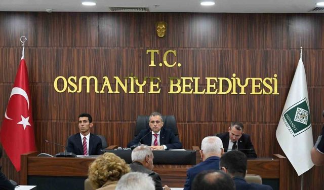 Osmaniye Belediyesi’nde yeni dönemin ilk meclis toplantısı yapıldı