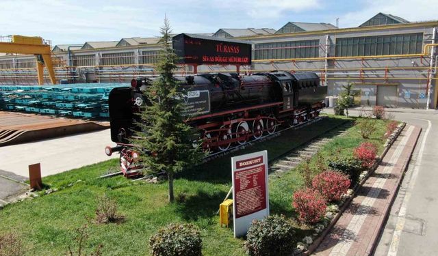 Türkiye’nin ilk yerli ve milli lokomotifi ‘Bozkurt’ Sivas’ta sergileniyor