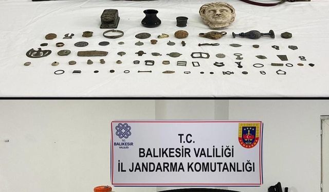 Balıkesir’de tarihi eser kaçakçılarına operasyon: 6 gözaltı