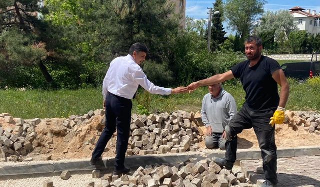 Başkan Durgut saha çalışmalarını inceledi