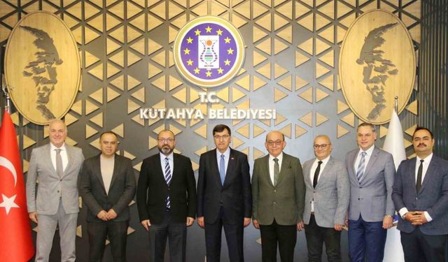 Kütahya OSB yönetimi, Belediye Başkanı Eyüp Kahveci’yi ziyaret etti