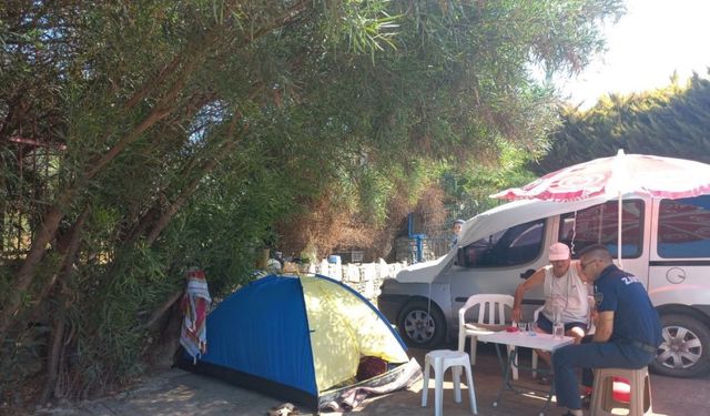 Belediyeden karavan ve çadırlara yönelik denetim