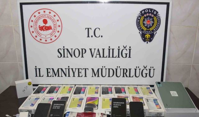 Sinop’ta işyerinden hırsızlık zanlıları yakalandı