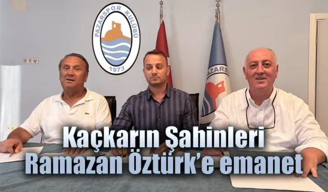 Pazarspor'un yeni teknik patronu Ramazan Öztürk oldu