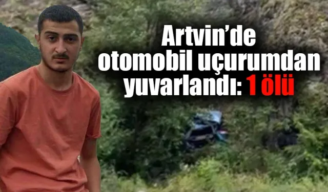 Artvin’de otomobil uçurumdan yuvarlandı: 1 ölü