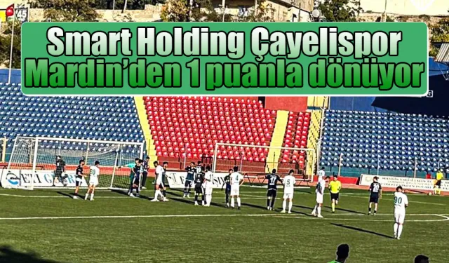 Smart Holding Çayelispor Mardin'den 1 puanla dönüyor