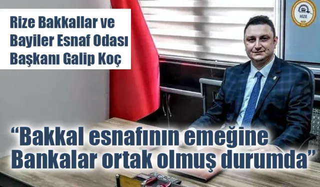 Başkan Koç 'Bankalar esnafımızın emeğine ortak olmuş durumdadır'