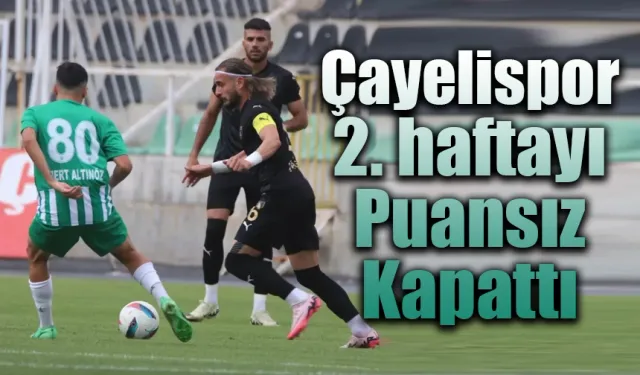 Smart Holding Çayelispor Muğla deplasmanından puansız dönüyor