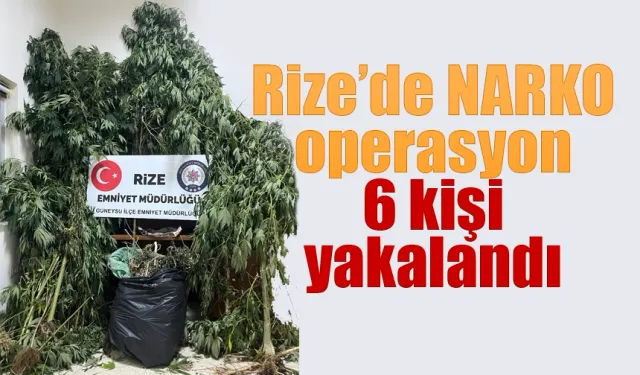 Rize'de 6 zehir taciri daha yakalandı